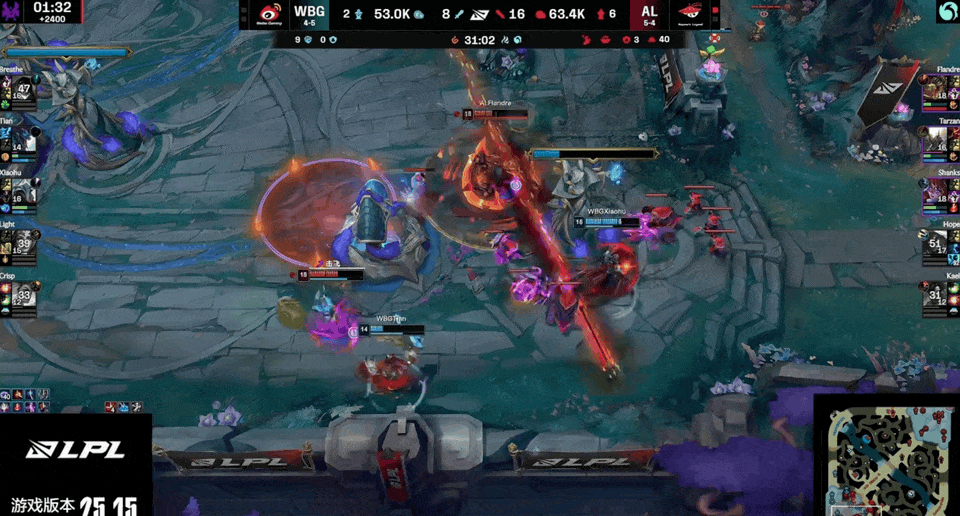 🎮LPL战报:Flandre史前巨鳄团战游龙,AL 2-0横扫WBG
